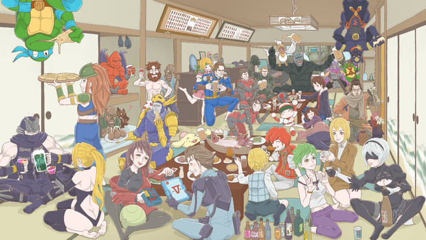 一周年記念イラスト Toshi さんのイラスト ニコニコ静画 イラスト