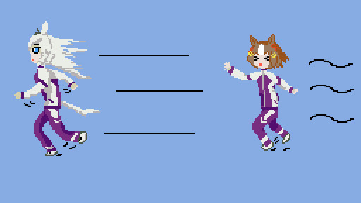 オグリとベルノの友情トレーニング