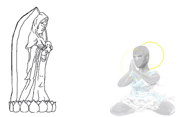 合掌印 只管打坐 写仏 ２４日目 Two さんのイラスト ニコニコ静画 イラスト