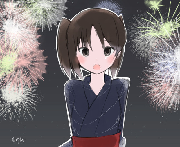 花火にかき消えた川内の七夕夜戦 虎と明太子 さんのイラスト ニコニコ静画 イラスト