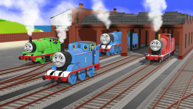 Mmdきかんしゃトーマス 05 お台場冒険王風ステージ ステージ配布あり Sodor P さんのイラスト ニコニコ静画 イラスト