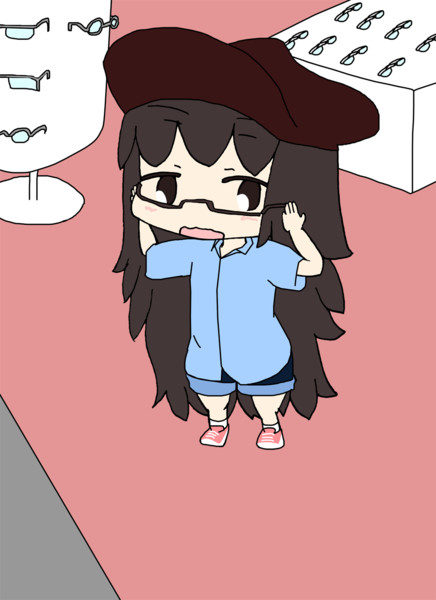 眼鏡試着 ゆう さんのイラスト ニコニコ静画 イラスト