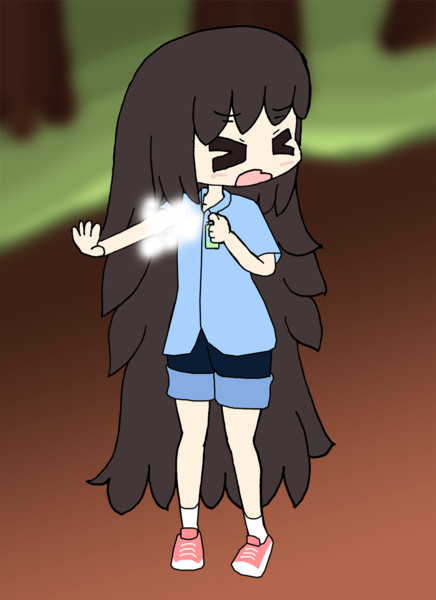 虫よけスプレーにむせる ゆう さんのイラスト ニコニコ静画 イラスト