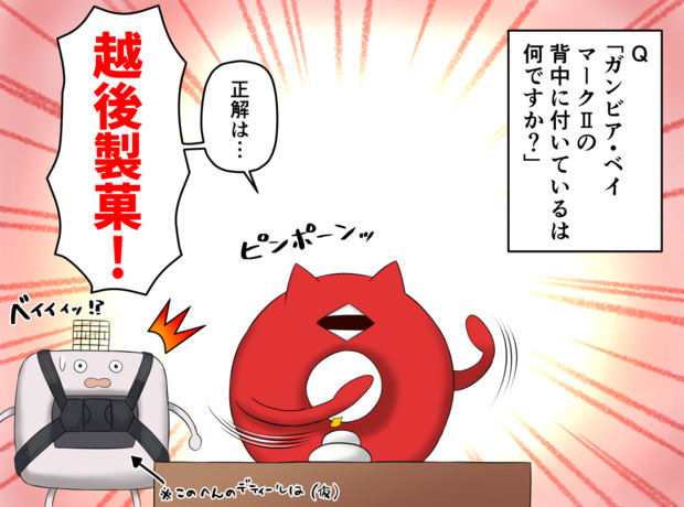 ガンビア・ベイマークⅡの背中に付いているのは何ですか？