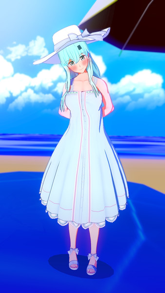 サマードレスの鈴谷 スイカ さんのイラスト ニコニコ静画 イラスト