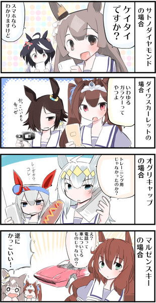 ウマ娘と携帯電話歳時記