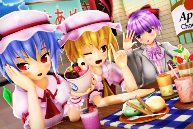 レミフラ パチュリーお姉さんも いっしょ 海冥 さんのイラスト ニコニコ静画 イラスト