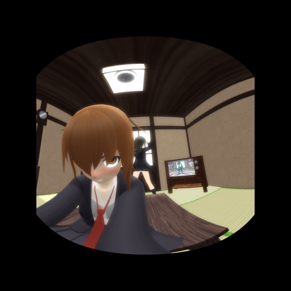 【VRMMD】初霜の後姿を懸命にブロックする若葉ちゃん