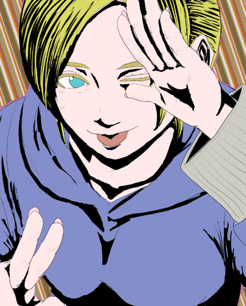 アメリカンポップな女の子 ゲーミングお肉 さんのイラスト ニコニコ静画 イラスト