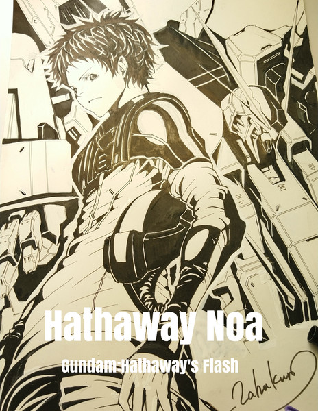 ハサウェイ ノア 機動戦士ガンダム 閃光のハサウェイ 線画イラスト Zahakuro ザハクロ さんのイラスト ニコニコ静画 イラスト