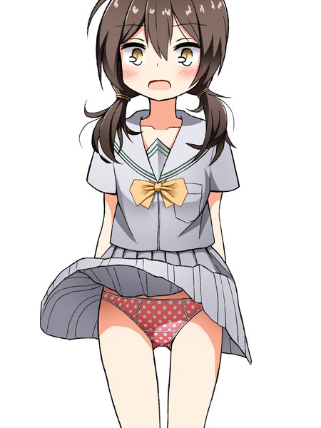 風チラでパンツを見られる女の子 てとら さんのイラスト ニコニコ静画 イラスト