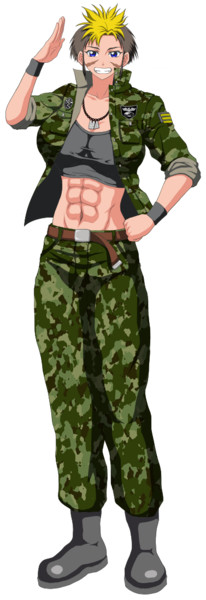 ｔｒｐｇ用 腹筋割れ顔キズ女自衛官 ルクルル 超機械オンチｐ さんのイラスト ニコニコ静画 イラスト