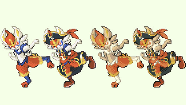 ドット絵 エースバーン差分 ポケモンユナイト もぺ さんのイラスト ニコニコ静画 イラスト