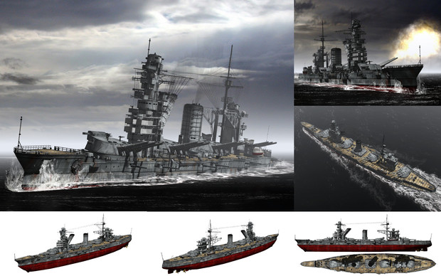 Mmd用モブ弩級戦艦1939 ﾓﾌﾞｸﾞｰﾄ セット Tansoku102cm 沼地人 さんのイラスト ニコニコ静画 イラスト