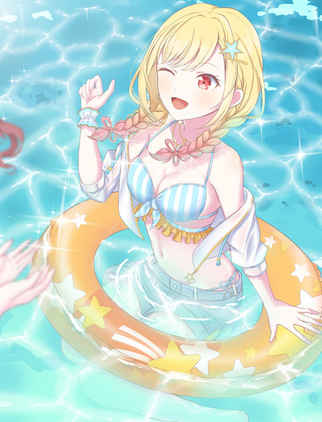 水着咲希ちゃん / にゃふ さんのイラスト - ニコニコ静画(イラスト)