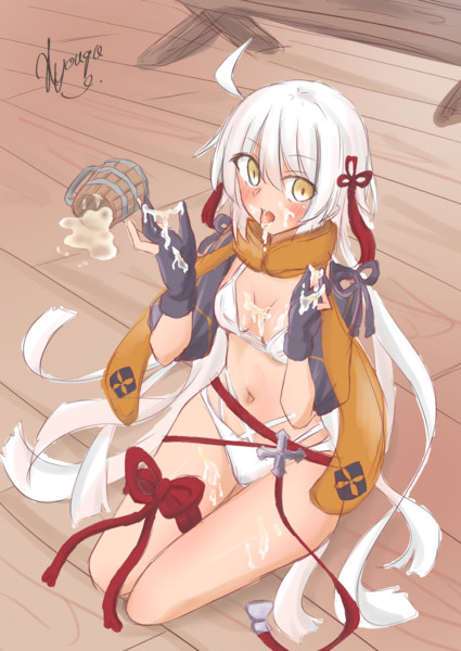 沖田さん この白いジュース美味しい 美味しみ 氷河 さんのイラスト ニコニコ静画 イラスト