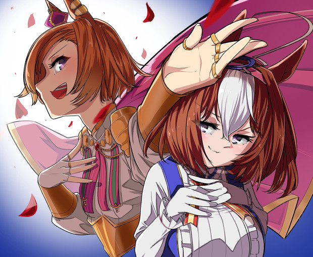 メイショウドトウ テイエムオペラオーの皇帝コンビ たかまざ さんのイラスト ニコニコ静画 イラスト