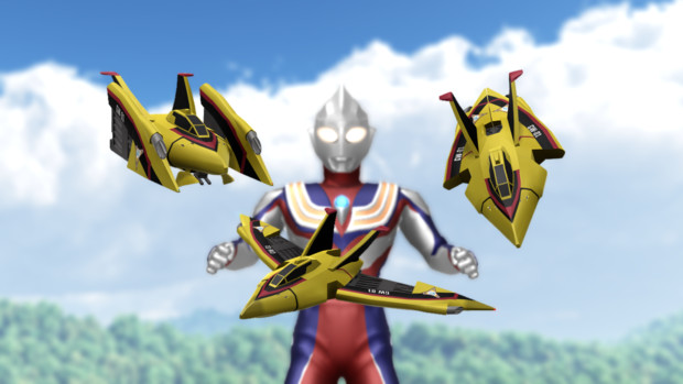 Mmdモデル配布あり リンドウ式ガッツウイング1号 Mmdウルトラマン 鏑木リンドウ さんのイラスト ニコニコ静画 イラスト