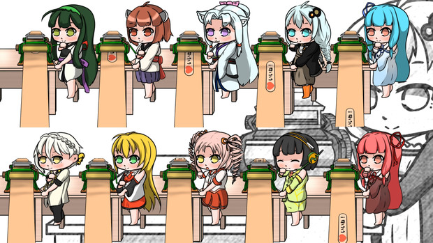 ぬるぬる動くいいね素材 いいね製麺ボイロシリーズ２ あいくろう さんのイラスト ニコニコ静画 イラスト