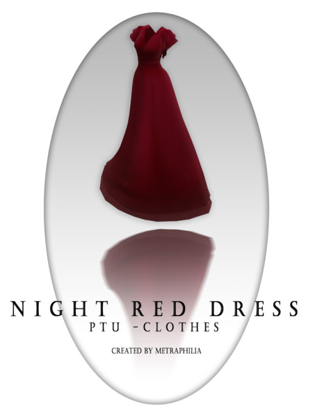 【MMD- PTU Clothes】Nigth red dress