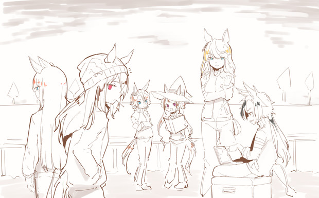 チーム練習開始 綴p さんのイラスト ニコニコ静画 イラスト