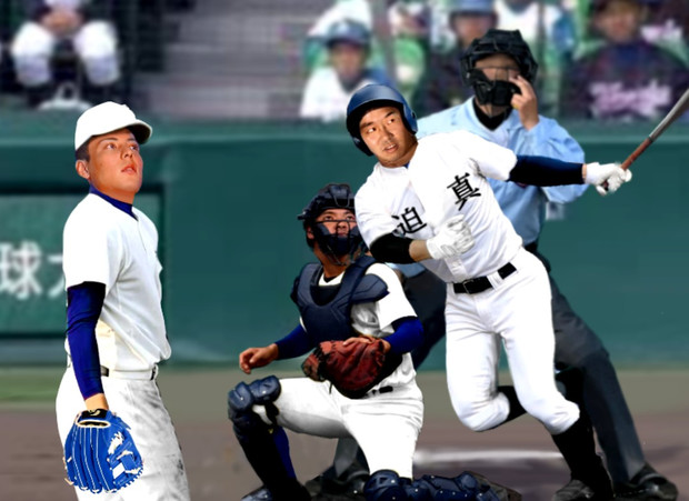 甲子園でホームランを打つ先輩 クラモチ さんのイラスト ニコニコ静画 イラスト