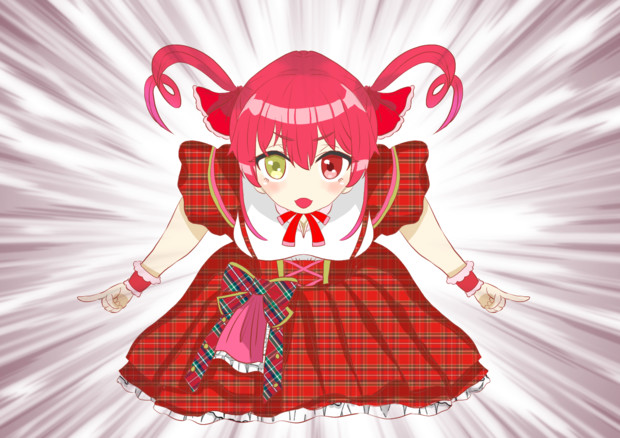 マリンのアイドル的ポーズ ホロよん さんのイラスト ニコニコ静画 イラスト