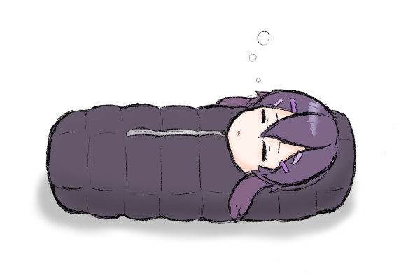 寝袋で寝るハルカ 義意丸 さんのイラスト ニコニコ静画 イラスト