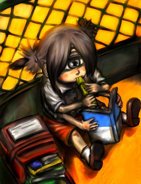 夕方 屋上で笛の練習 Gus さんのイラスト ニコニコ静画 イラスト