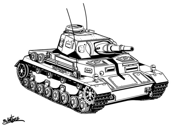 ドイツ軍の馬車馬 四号戦車くんb型 となりのマッキンタイア さんのイラスト ニコニコ静画 イラスト