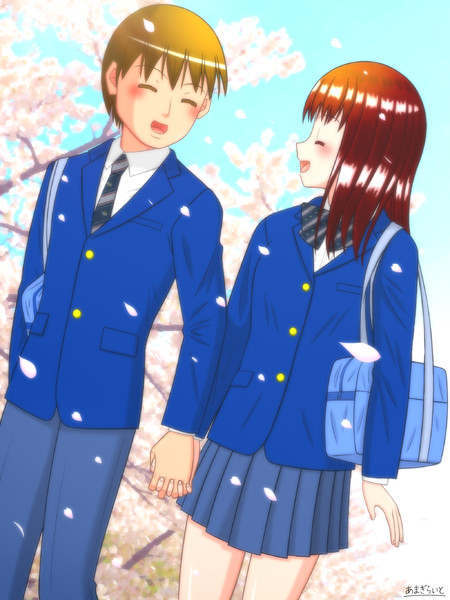 高校生カップル あまぎらいと さんのイラスト ニコニコ静画 イラスト