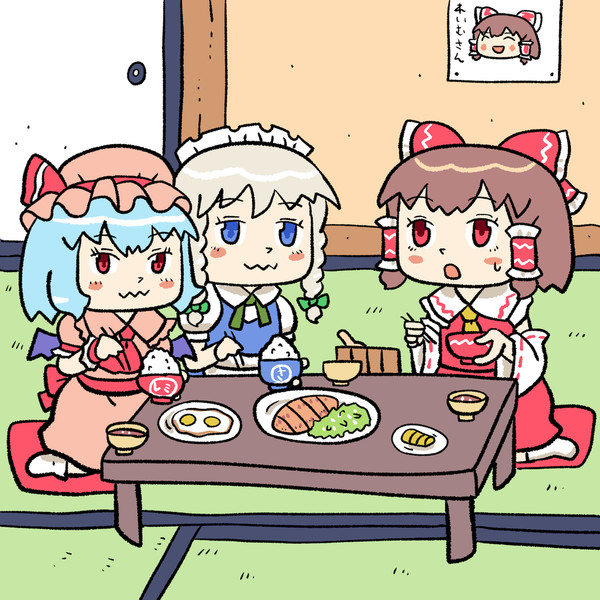 庶民の生活を見にきたレミリアお嬢様 Furo さんのイラスト ニコニコ静画 イラスト