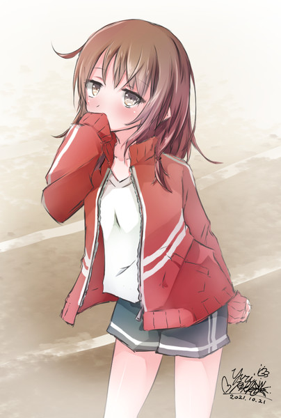 ジャージの袖で口隠してるの好き ゆりペッコ さんのイラスト ニコニコ静画 イラスト