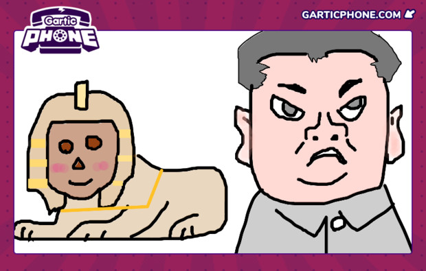 Garticphone スフィンクスとキムジョンウ 風鈴 さんのイラスト ニコニコ静画 イラスト