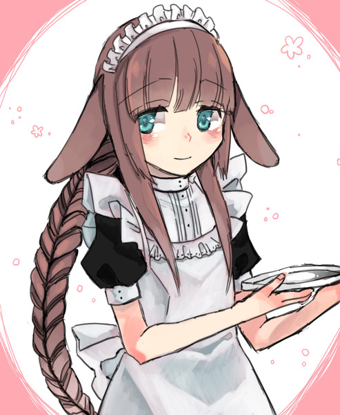 みつあみうさぎメイドさん 月森ことり さんのイラスト ニコニコ静画 イラスト
