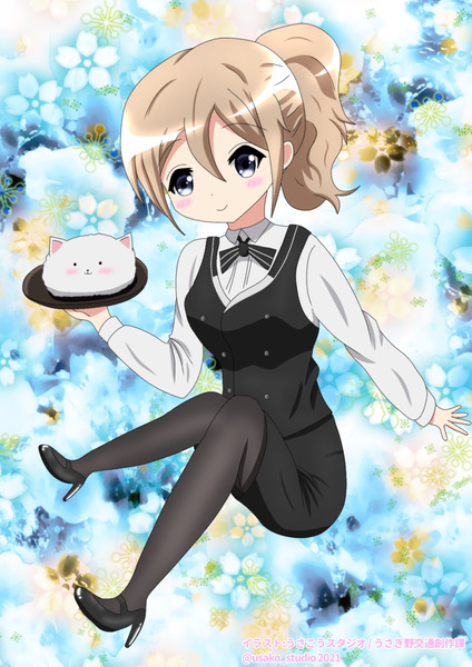 青山翠生誕祭21 お祝いイラスト うさこう さんのイラスト ニコニコ静画 イラスト