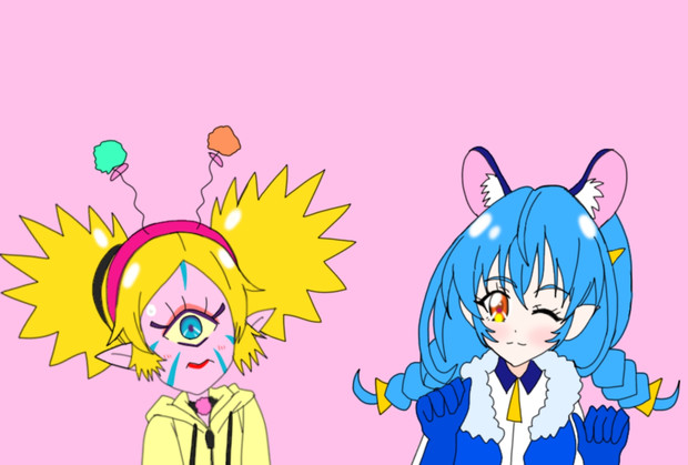 仲がいい2人 ユニ アイワーン スター トゥインクルプリキュア 絵描きの冒険者katosan さんのイラスト ニコニコ静画 イラスト