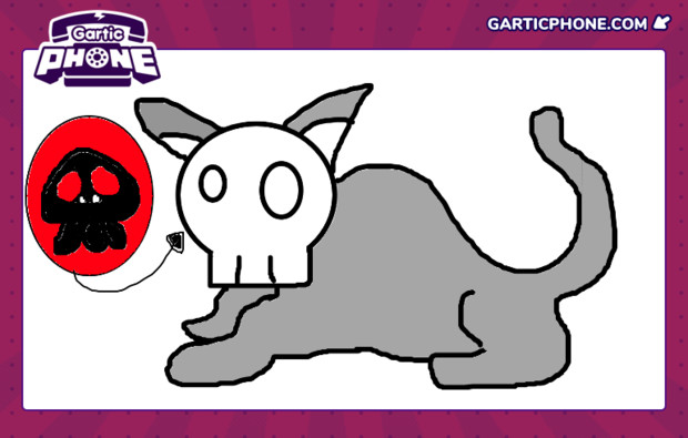Garticphone ドクロベエ黒猫 風鈴 さんのイラスト ニコニコ静画 イラスト