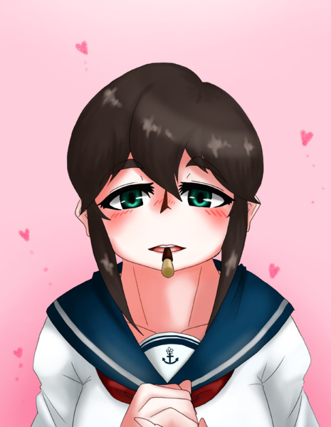 吹雪とポッキーゲーム