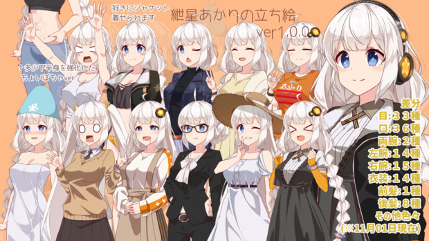 紲星あかり立ち絵素材ver1.1.0 / こーすけさんたまりあ さんの