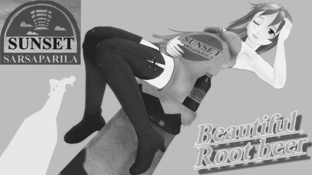 モノクロショータイム サンセット サルサパリラ広告 九連発 ナンバー3 Fate Mmd カトラス リトルジャックp さんのイラスト ニコニコ静画 イラスト