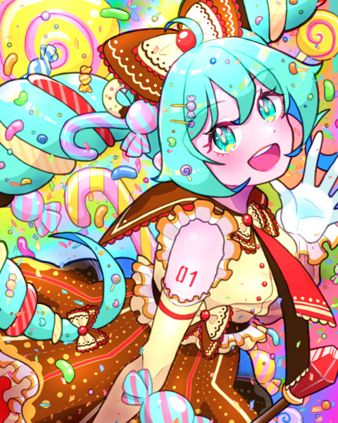 お菓子の国のミク ひらかな さんのイラスト ニコニコ静画 イラスト