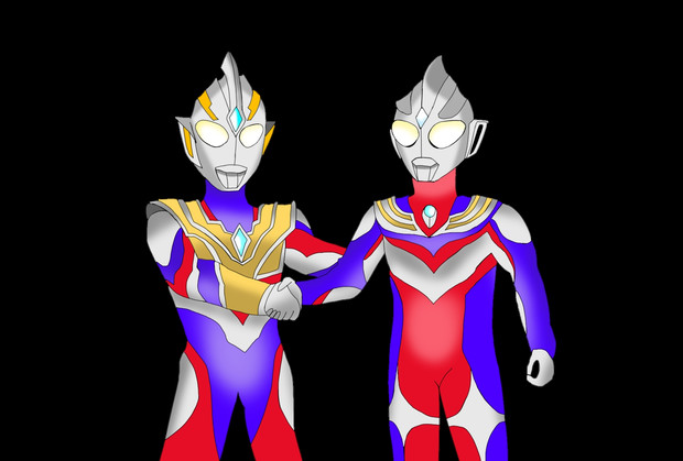 ウルトラマンティガ ウルトラマントリガー 絵描きの冒険者katosan さんのイラスト ニコニコ静画 イラスト