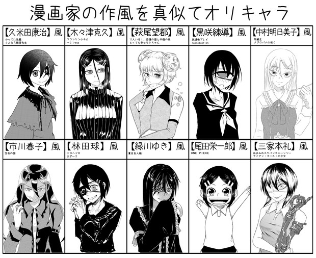 漫画家の作風真似てオリキャラ Ray Kbys さんのイラスト ニコニコ静画 イラスト