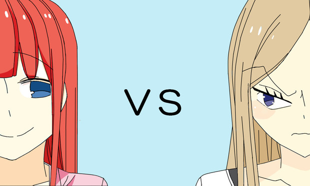 皆川由紀vs梶亮子 ニコニコ静画 イラスト