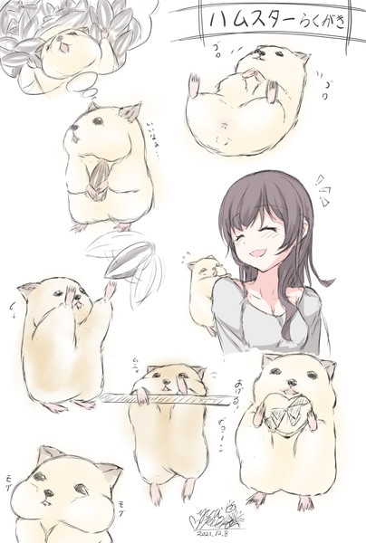 突然のハムスター落書き ゆりペッコ さんのイラスト ニコニコ静画 イラスト