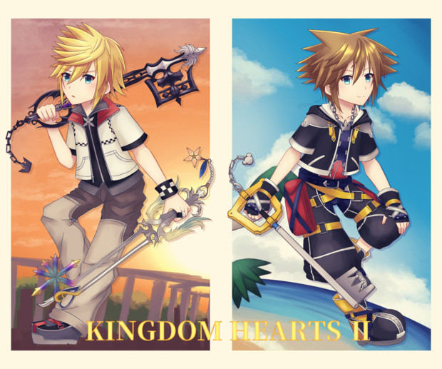 キングダムハーツ2 をイメージした絵 卯月ましろ さんのイラスト ニコニコ静画 イラスト