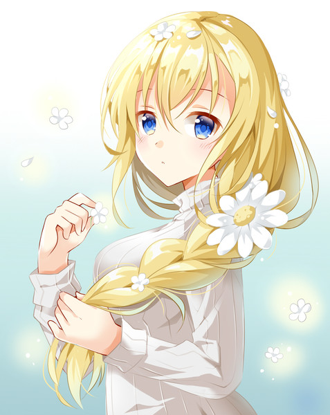 三つ編みお花ちゃん 白クマシェイク さんのイラスト ニコニコ静画 イラスト