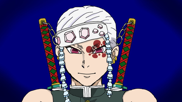 鬼滅の刃 の宇髄天元さん てりあや 犬もどき さんのイラスト ニコニコ静画 イラスト