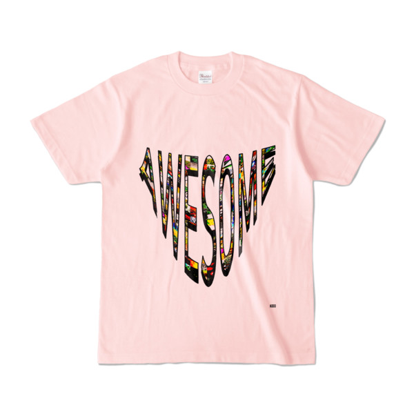 Tシャツ | ライトピンク | AwesomeDeスーパーマン
